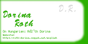 dorina roth business card